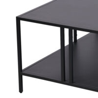 Couchtisch Kumlinge 40x80x80cm Schwarz