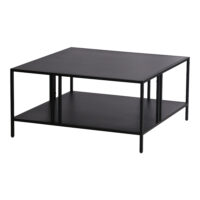 Couchtisch Kumlinge 40x80x80cm Schwarz