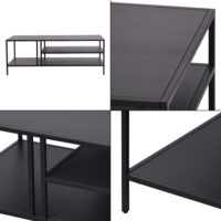 Couchtisch Kumlinge 40x110x55cm Schwarz