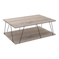 Couchtisch Saltdal 91x62x30cm Eiche/Schwarz