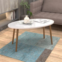 Couchtisch Sindal 41x90x50cm Weiss