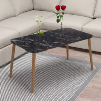 Couchtisch Skælskør 41x90x50cm Marmor. schwarz
