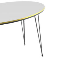 Couchtisch Hirtshals 41x90x50cm Weiss Gold