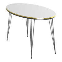 Couchtisch Hirtshals 41x90x50cm Weiss Gold