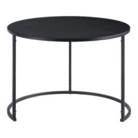 Couchtischset Korenica 2er-Set max. 20-20kg Rund Schwarz