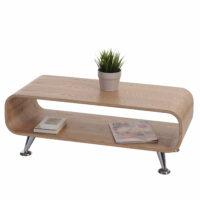 Couchtisch HWC XXL 34x90x39cm ~ Eiche natur