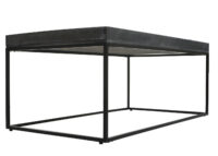 Couchtisch JAM-K71 Kaffeetisch Holz massiv Metall 46x110x60cm