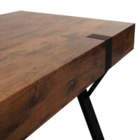 Couchtisch JAM-L54 Metall 43x110x60cm dunkle Wildeiche