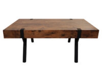 Couchtisch JAM-L54 Metall 43x110x60cm dunkle Wildeiche