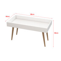 Couchtisch Ikast 50x90x45cm Weiss