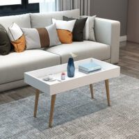 Couchtisch Ikast 50x90x45cm Weiss