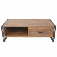 Couchtisch Wildeiche-Optik mit 3D-Struktur