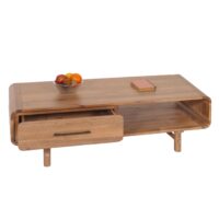 Couchtisch Wohnzimmertisch Akazie Massiv-Holz 44x125x60cm