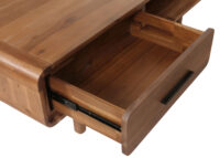 Couchtisch Wohnzimmertisch Akazie Massiv-Holz 44x125x60cm