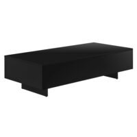Couchtisch Lärketorp 115x55x31 cm Schwarz Hochglanz