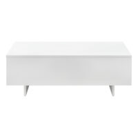 Couchtisch Vänersborg 85x55x31 cm Weiss Hochglanz