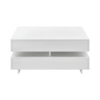 Couchtisch Märsta 75 x 75 x 35.5 cm Weiss Hochglanz