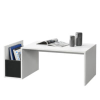 Couchtisch Bollnäs 90x45x35 cm mit Ablagefach Weiss