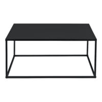 Couchtisch Lebus 38x85x85 cm Metall Schwarz Matt