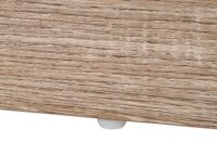 Couchtisch mit Schiebetüre 6 Staufäche Holz-Optik Metall 44x120x60cm