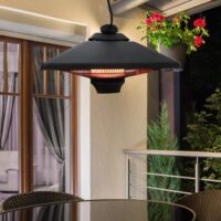 Decken Heizstrahler mit Fernbedienung & LED - 2000Watt