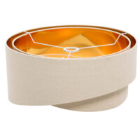 Deckenlampe Hängelampe modern Beige+Gold 50cm