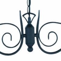 Deckenlampe im Landhausstil Alabaster rostfarben