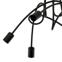 Deckenlampe mit 5 Armen Stahl Schwarz Ø57 x 37 cm