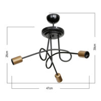 Deckenlampe Deckenleuchte Kingswinford 3xE27