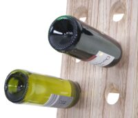 Deko-Rüttelbrett Weinregal für 20 Flaschen Shabby naturbraun