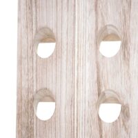 Deko-Rüttelbrett Weinregal für 20 Flaschen Shabby naturbraun