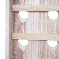 Deko-Rüttelbrett Weinregal für 20 Flaschen Shabby naturbraun