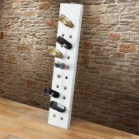 Deko-Rüttelbrett Weinregal für 20 Flaschen Shabby weiss