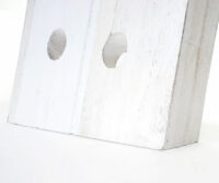 Deko-Rüttelbrett Weinregal für 20 Flaschen Shabby weiss