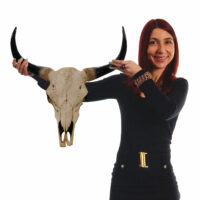 Deko Schädel Trophäe Stier Bulle In-/Outdoor natur