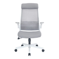 Bürostuhl Labura Weiss/Grau