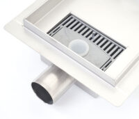 Duschablauf Abflussrinne Edelstahl Siphon 20x20cm