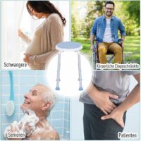 Duschhocker Drehsitz rutschfest Duschstuhl