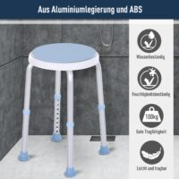 Duschhocker Drehsitz rutschfest Duschstuhl