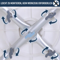 Duschhocker Drehsitz rutschfest Duschstuhl