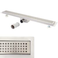 Duschrinne Abflussrinne Duschablauf Edelstahl Siphon 110cm