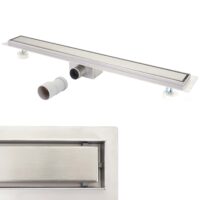 Duschrinne Abflussrinne Duschablauf Edelstahl Siphon 120cm