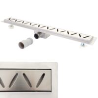 Duschrinne Abflussrinne Duschablauf Edelstahl Siphon 70cm