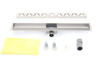 Duschrinne Abflussrinne Duschablauf Edelstahl Siphon 70cm