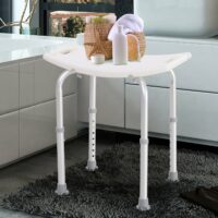 Duschstuhl 8-fach höhenverstellbar bis 135kg rechteckig Duschhocker