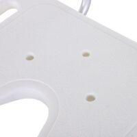 Duschstuhl mit Rückenlehne 136kg Höhenverstellbar