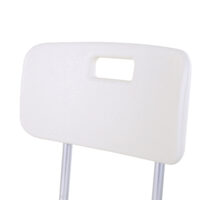 Duschstuhl mit Rückenlehne 136kg Höhenverstellbar