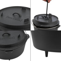 Feuertopf Dutch Oven Jacob 4.2L Gusseisen Schwarz