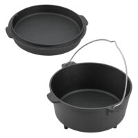 Feuertopf Dutch Oven Jacob 4.2L Gusseisen Schwarz