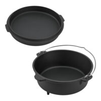 Feuertopf Dutch Oven Jacob 7.3L Gusseisen Schwarz